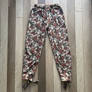 Lovers + Friends Tie Ankle Sweatpants Floral